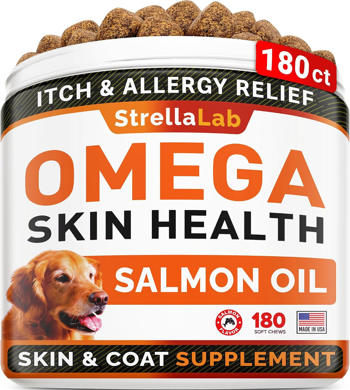 STRELLALAB Fish Oil for Dogs & Cats - Natural Omega-3 Supplement - Liquid for Skin, Coat and Joint Support - 473 ml - görsel 9