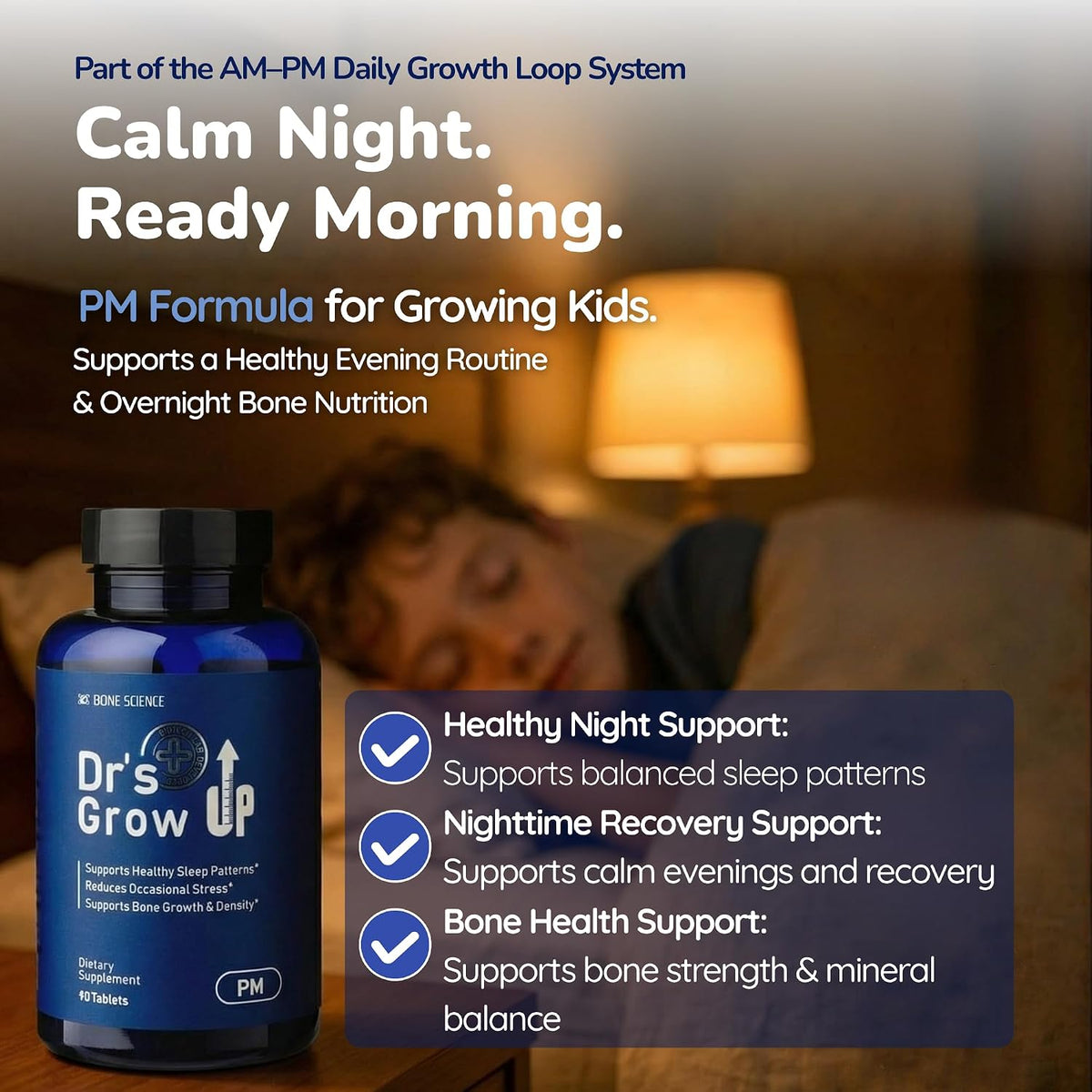 BONE SCIENCE Dr’s Grow UP AM & PM Bone and Growth for Kids and Teens, Day and Night System - görsel 7
