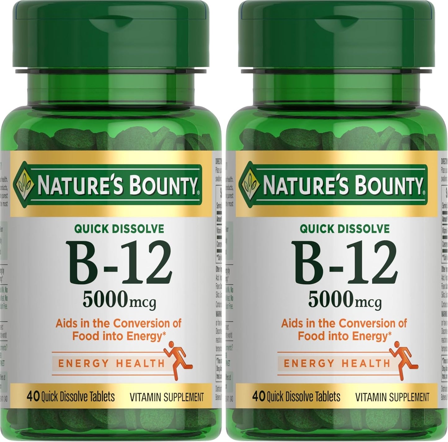 Nature's Bounty Vitamin B12 500 mcg Quick Dissolve Tablets, 300 Tablets (Pack of 3) - görsel 10