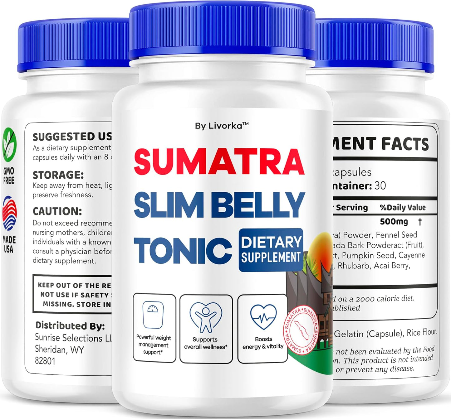 Sumatra Slim Belly Tonic - Sumatra Slim Belly Capsules, Sumatra Slim Belly Tonic Dietary Supplement Support Pills - All Natural, Sumatraslim Advanced Formula Reviews, 60 Capsules for 1 Month - görsel 8