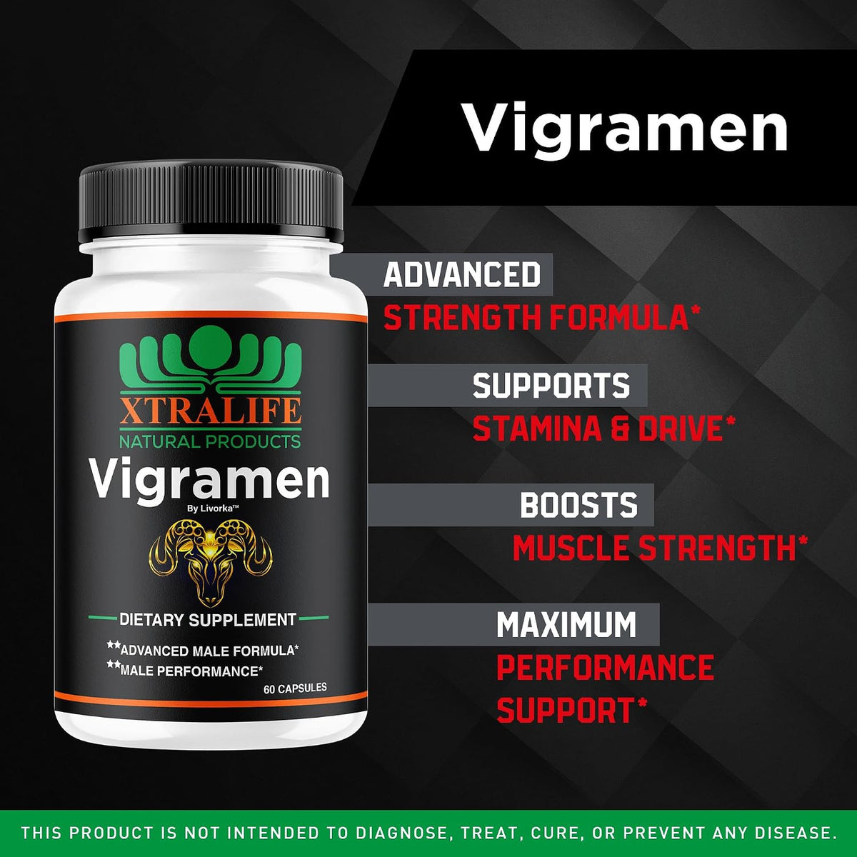 Vigramen Capsules for Men – All Natural Supplement, 60 Capsules - görsel 2