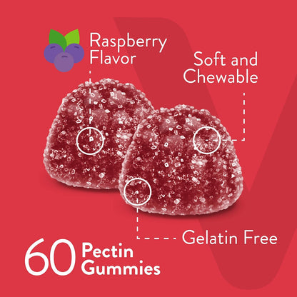 Viteey Vitamin B12 Gummies - Raspberry Flavour - 60 Count