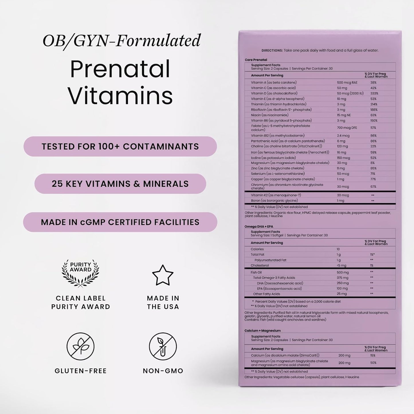 Perelel 2nd Trimester Prenatal Pack - 30 Daily Pill Packs - görsel 2