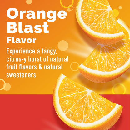 Emergen-C Chewable Vitamin C 1000mg with B Vitamins and Antioxidants, Orange Blast, 40 Chewable Tablets