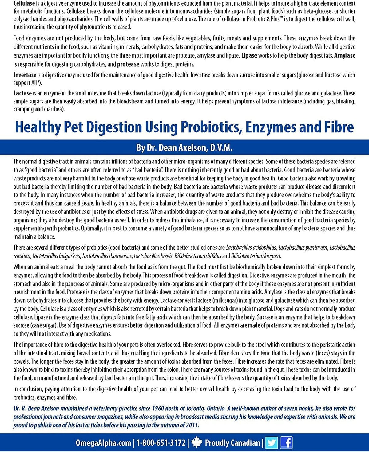 Probiotic 8 Plus Pet Probiotics with Enzymes & Fibre for Digestion - Natural Herbal Digestive Supplement for Cats & Dogs (1 kg) - görsel 6