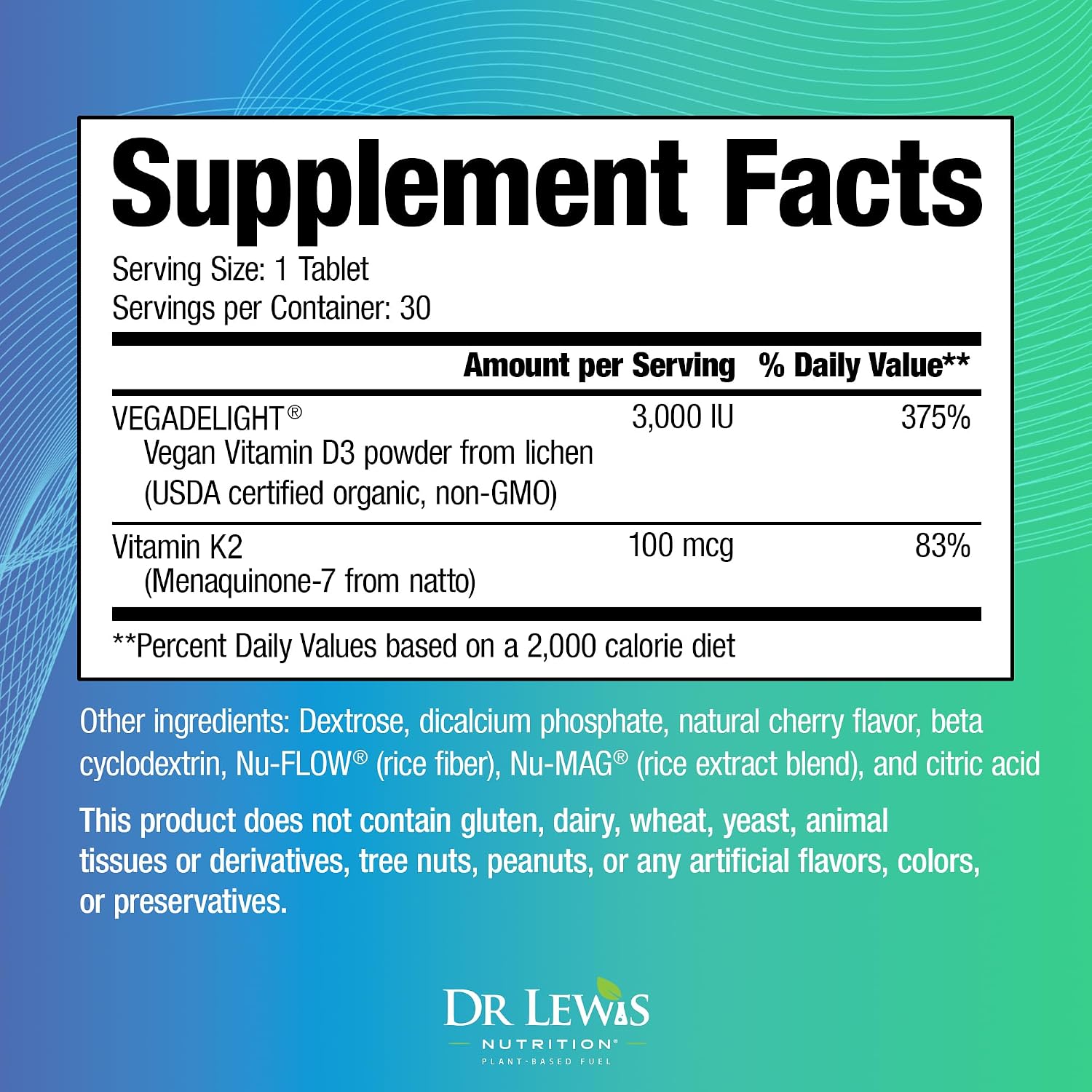 Liposomal Vitamins D3 + K2 Supplement – Doctor-Formulated, Plant-Based, 30 Chewable Vegan Tablets - görsel 2