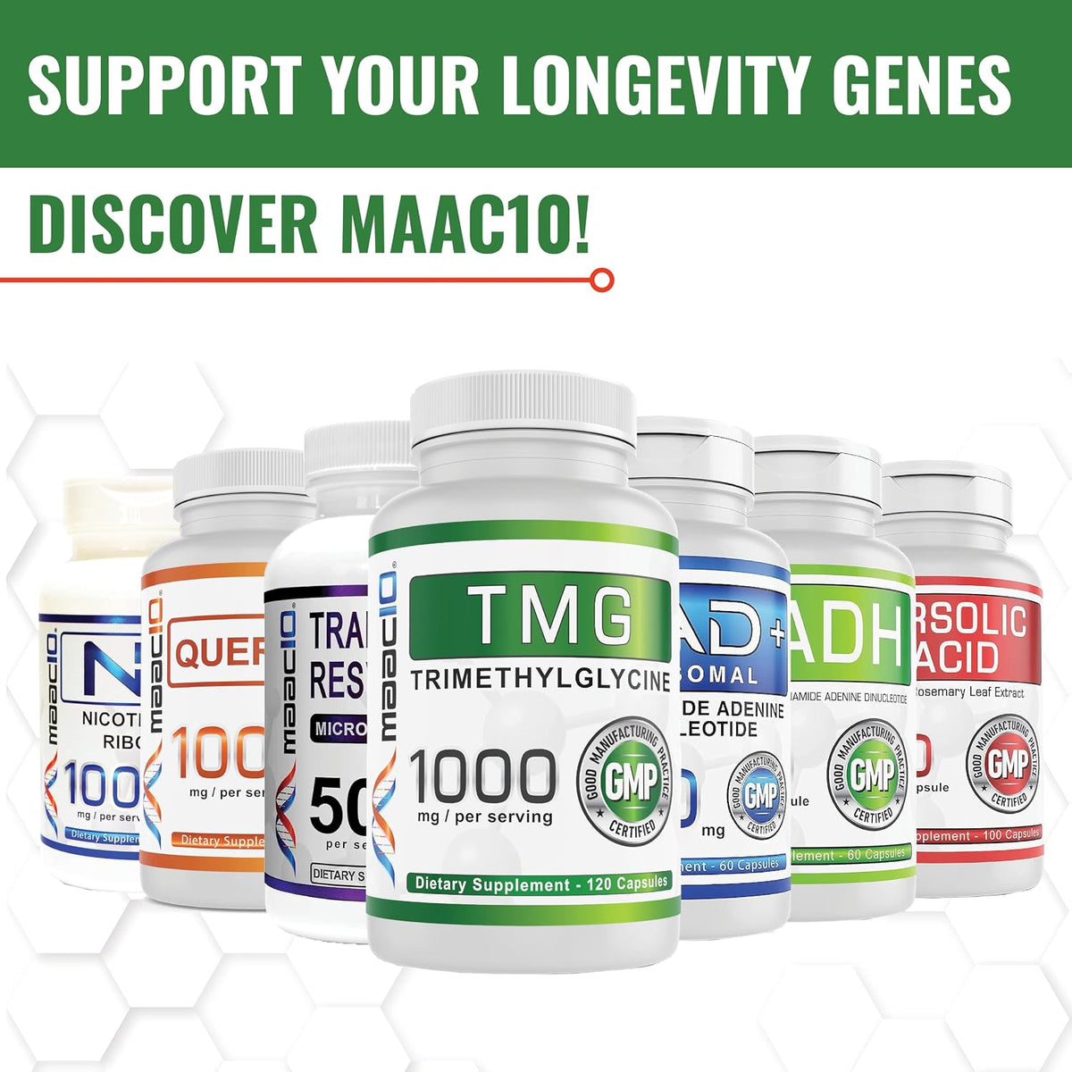 MAAC10 TMG 1000mg NSF Certified Food – Promotes methylation: As a methyl donor, TMG supports the methylation – Image 9