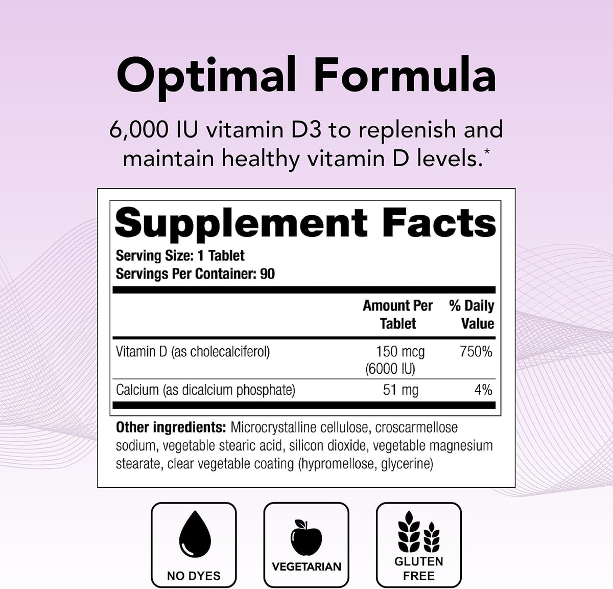 Theralogix Thera-D 6000 Vitamin D Supplement – 6,000 IU (150 mcg) Vitamin D3 Tablets – 90-Day Supply - görsel 2