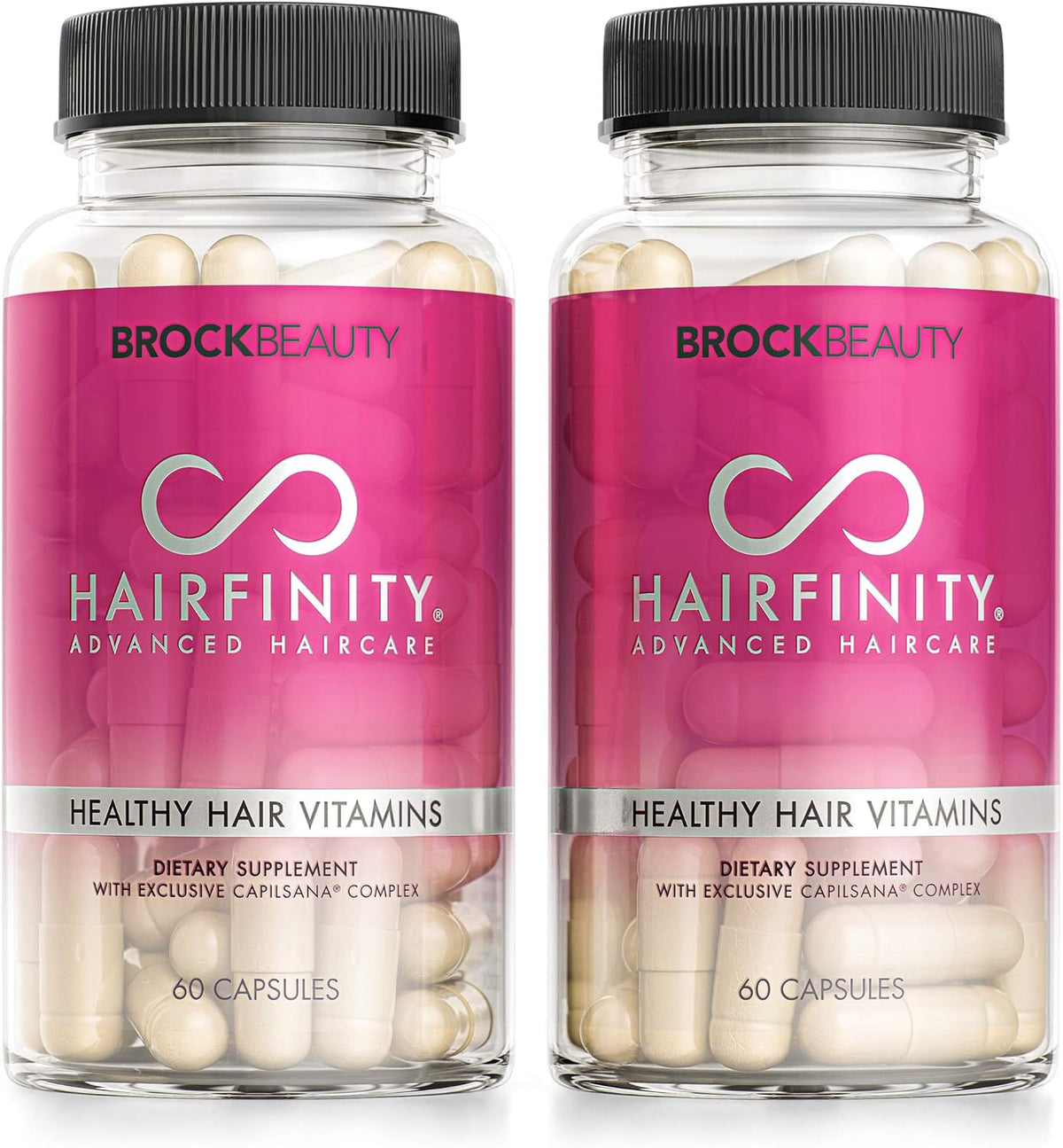 Hairfinity Hair Vitamins - Biotin, Amino Acids & Capilsana Complex for Hair Growth Support - Vegan - 120 Veggie Capsules - görsel 1