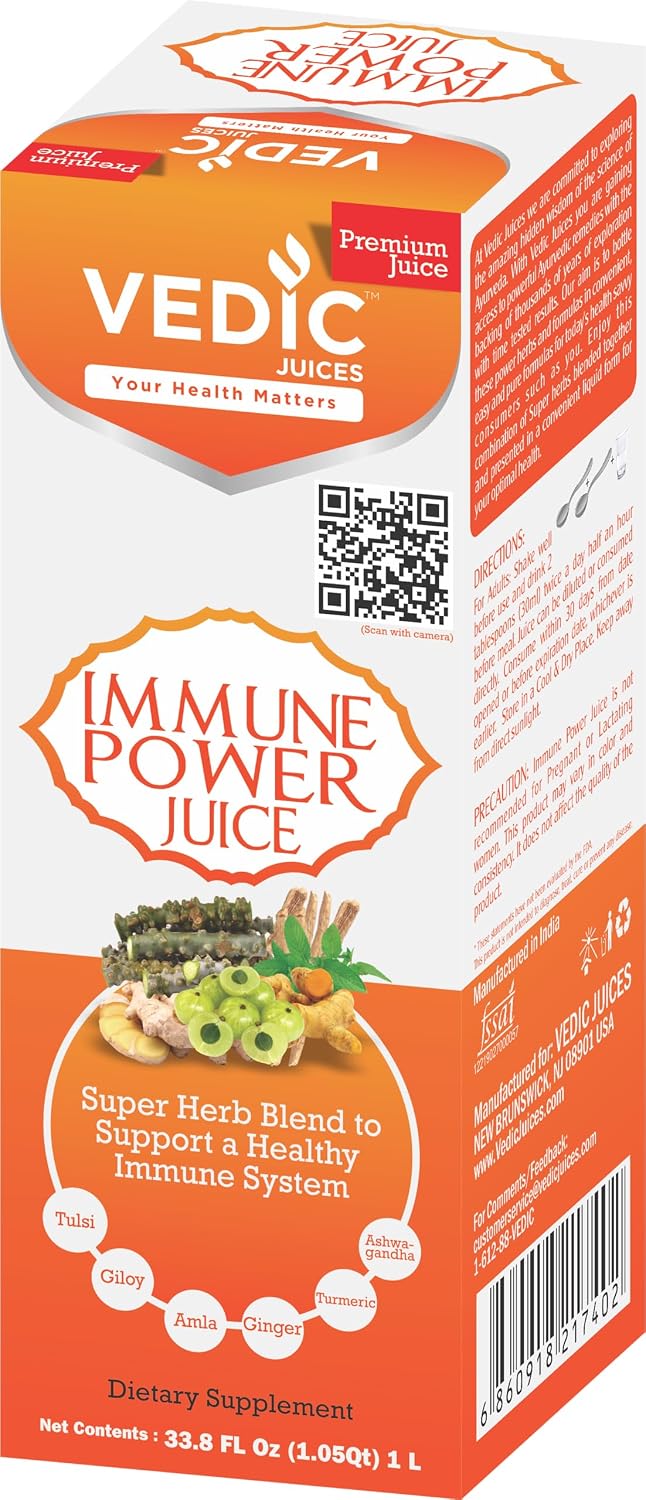 Vedic Immune Power Juice 1 Litre – Powerful Multi-Herb Blend for Immunity - görsel 1