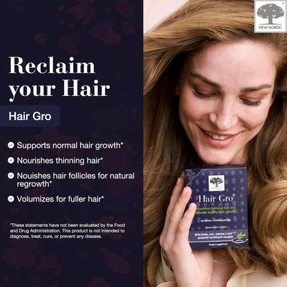 NEW NORDIC Hair GRO Biotin & Tocotrienol Complex - 180 Tablets