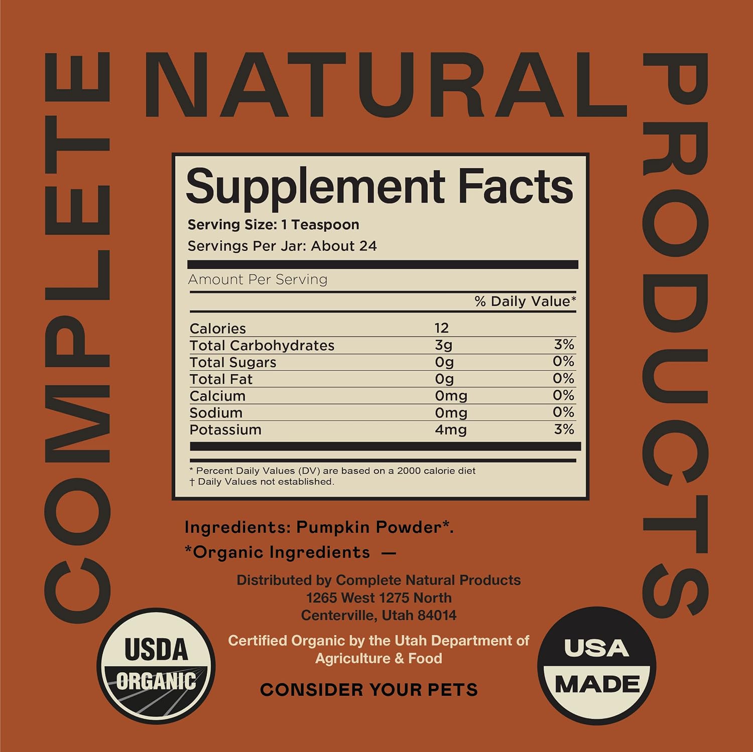 Organic Pumpkin Powder for Pets - 113g - görsel 4