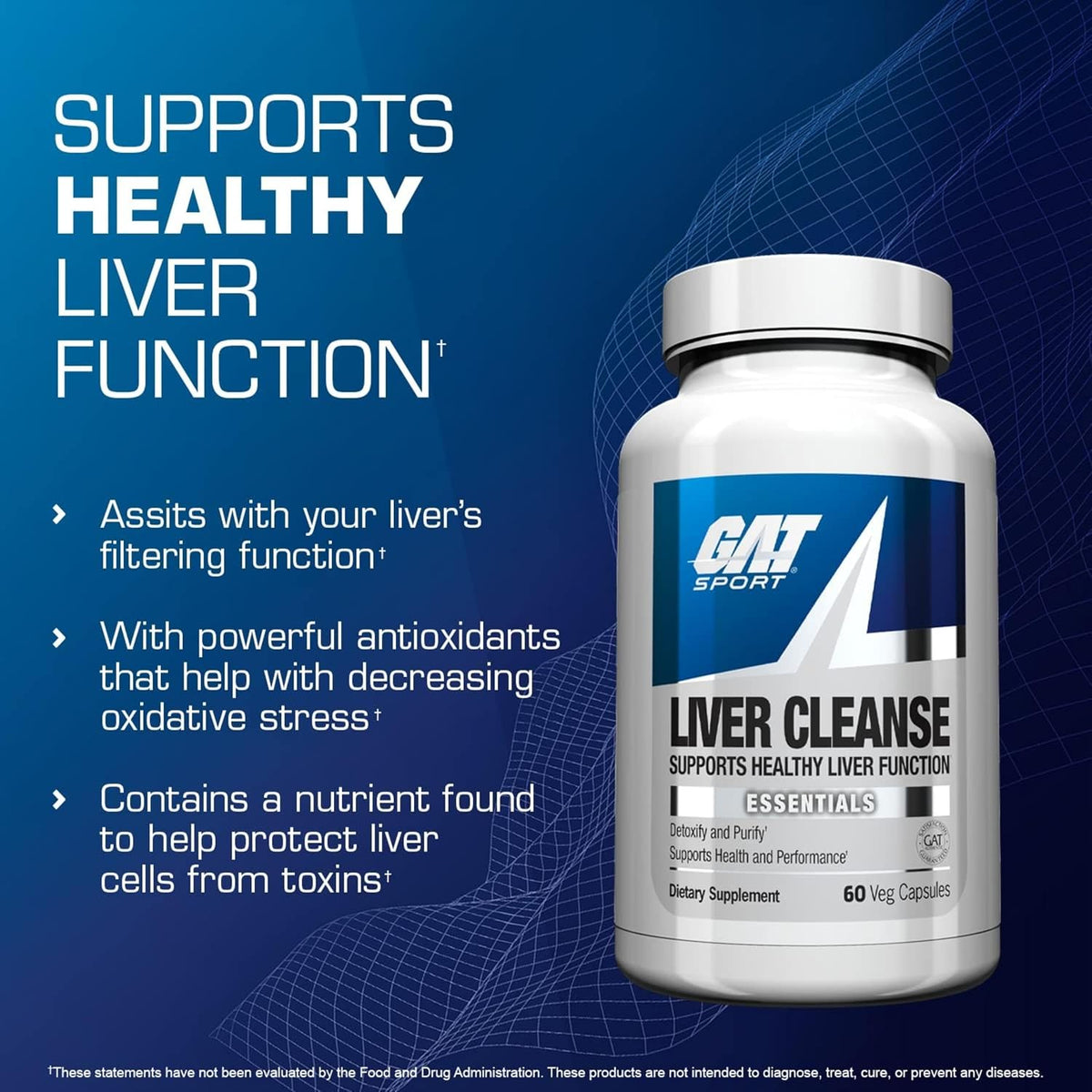 GAT SPORT Essentials Liver Cleanse Multivitamin, 60 Capsules - görsel 4