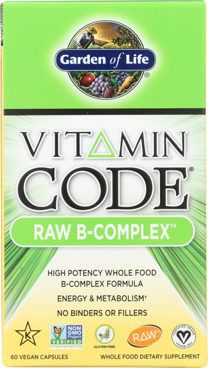Garden of Life Raw B Complex – Vitamin Code – 60 Vegan Capsules - görsel 1