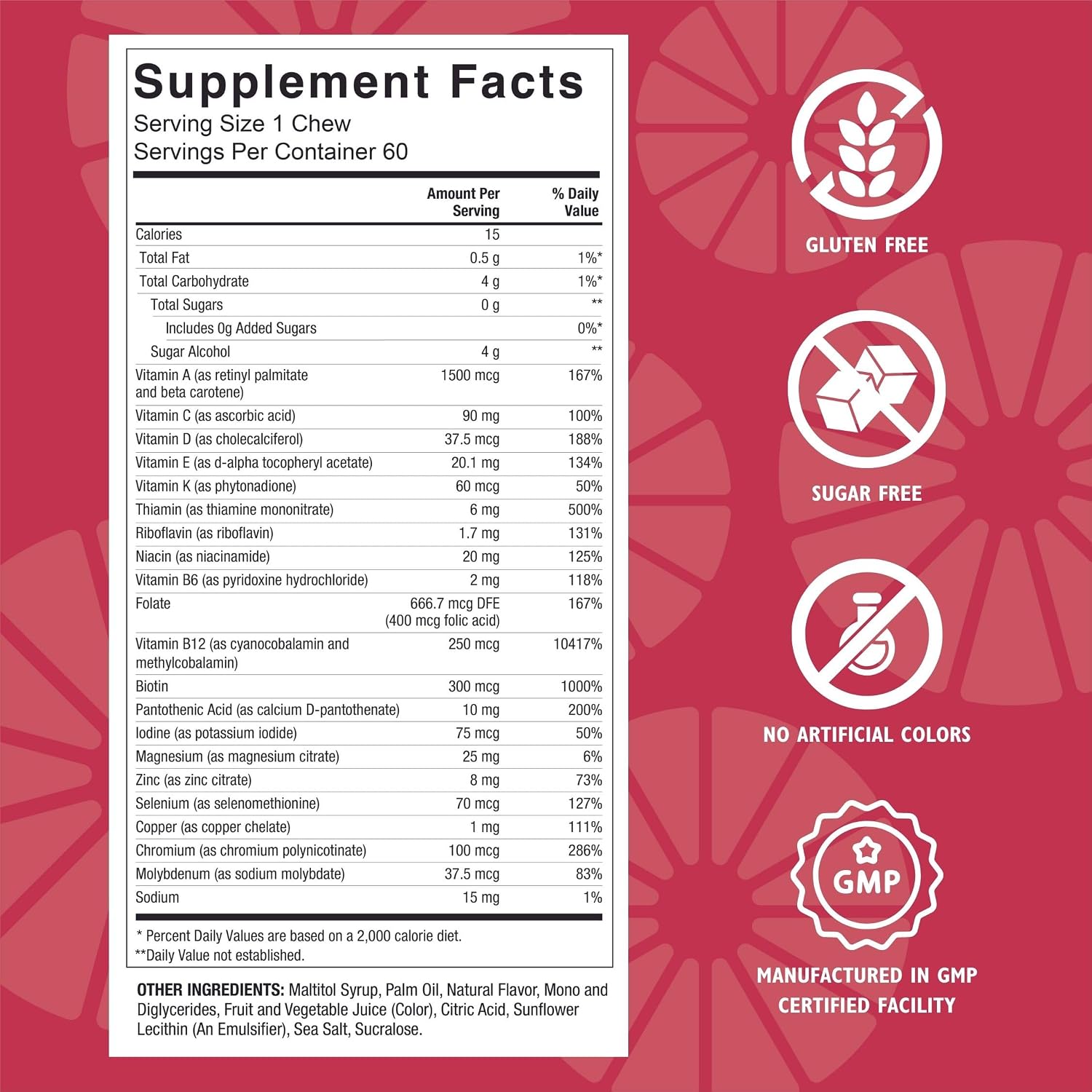 Celebrate Vitamins Bariatric Multivitamin Soft Chews - Berry (180 Chews) - görsel 3