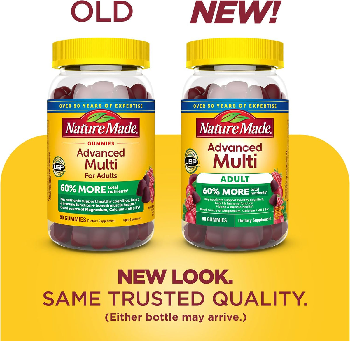 Nature Made Advanced Multivitamin Gummies for Adults, Women and Men - 90 Gummies - görsel 2