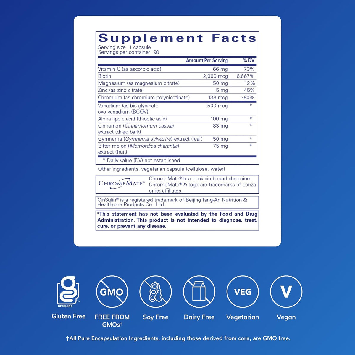 Pure Encapsulations GlucoFunction - Comprehensive Support for Normal Carbohydrate Metabolism* (90 Capsules) - görsel 2