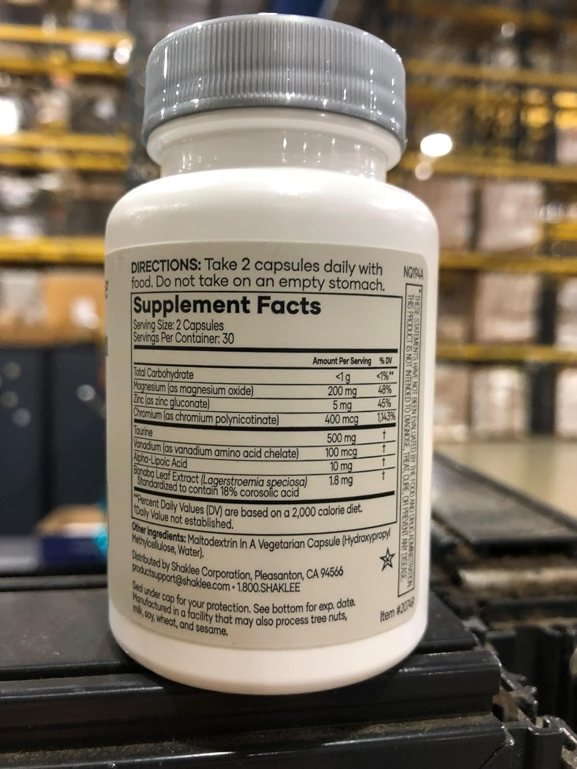 Shaklee Glucose Complex - 60 Capsules - görsel 3