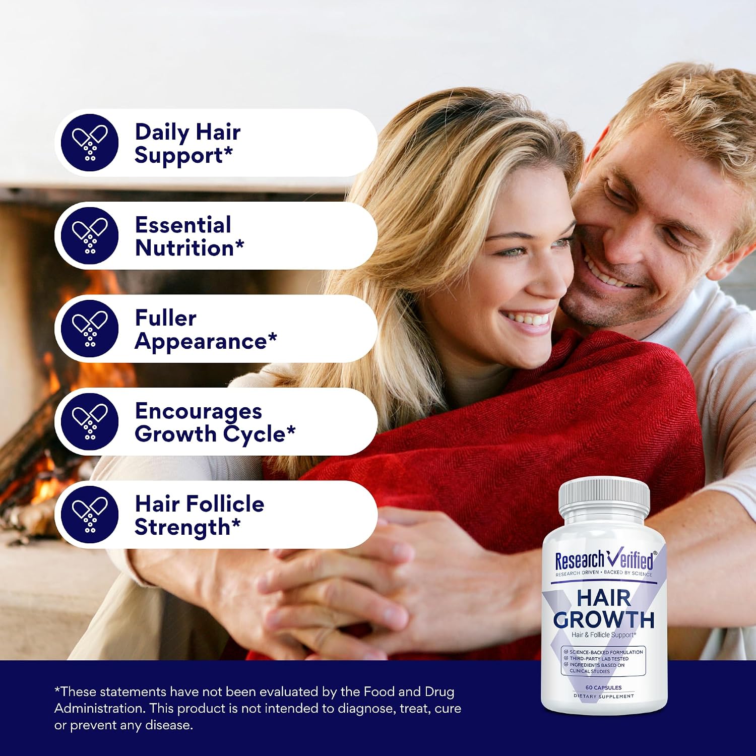 Research Verified Hair Growth Support – with Biotin, DHT Blockers & Vitamins - görsel 4