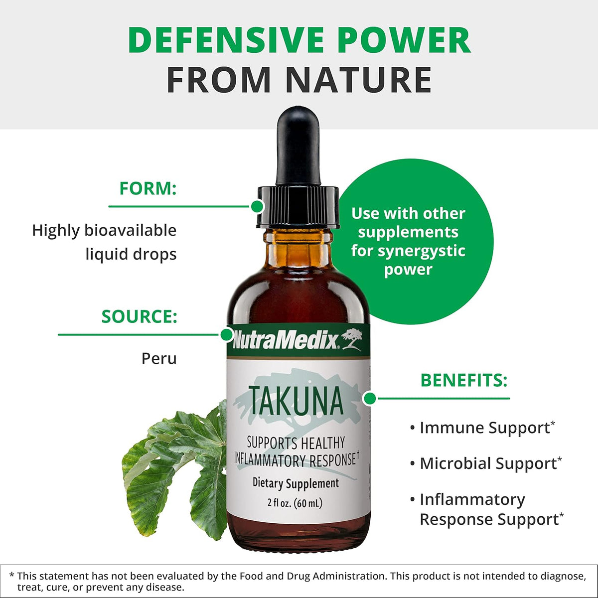 NutraMedix Takuna Blanca Immune Support Liquid Extract - görsel 3