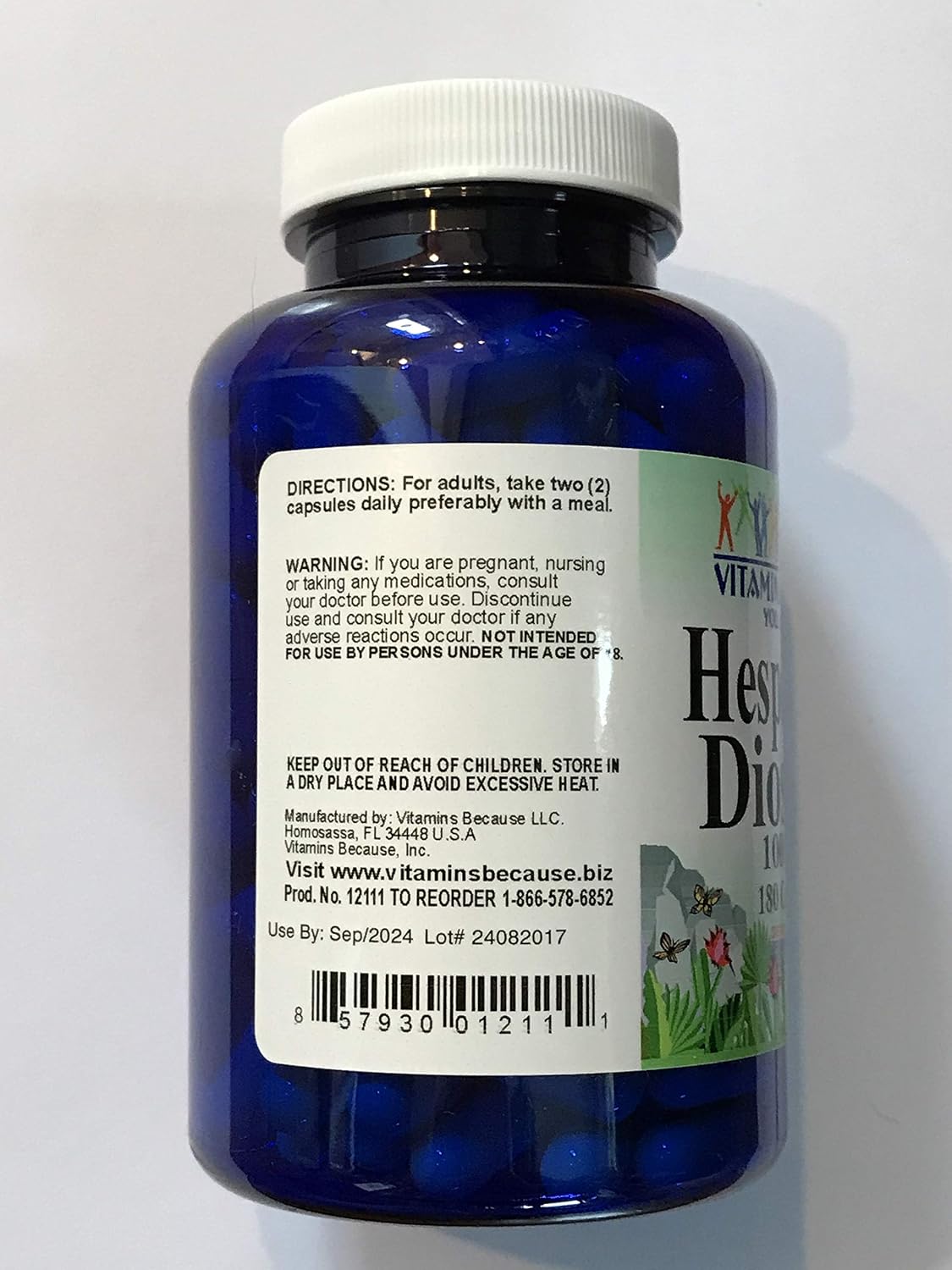 Hesperidin Diosmin 180 Capsules (50mg/450mg) - Non-GMO, Gluten-Free - görsel 2