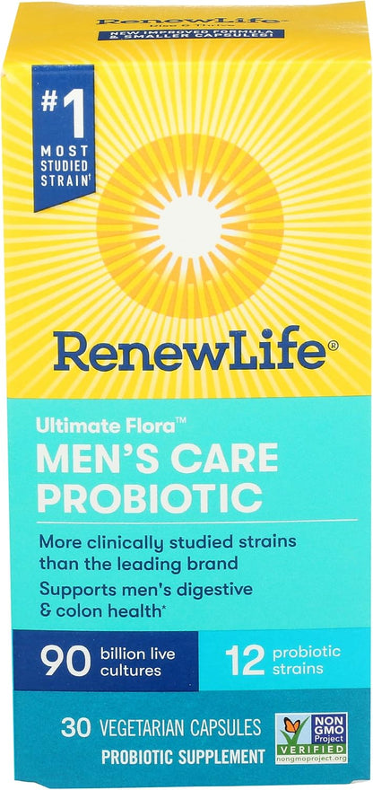 Renew Life Ultimate Flora Men's Care Probiotic, 30 Capsules
