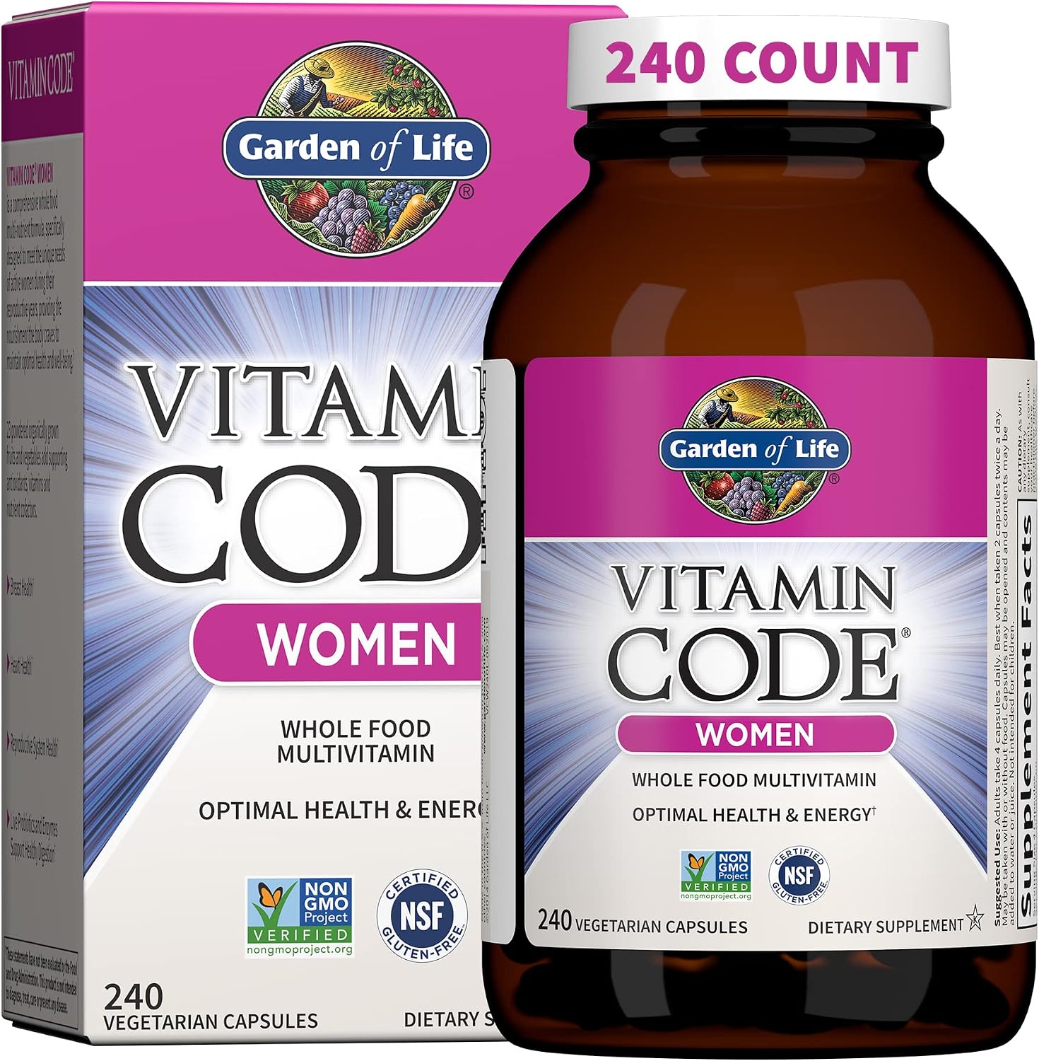 Garden of Life Vitamin Code Women's Multivitamin with Iron and Folate - görsel 10