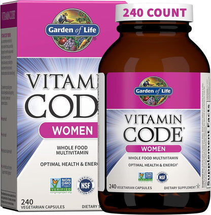 Garden of Life Vitamin Code Women's Multivitamin with Iron and Folate