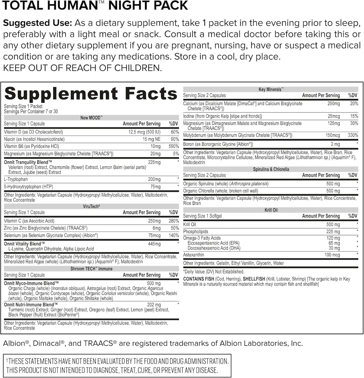 ONNIT Total Human Daily Multivitamin Packs – Day and Night Support for Men and Women, 30-Day Supply - görsel 10