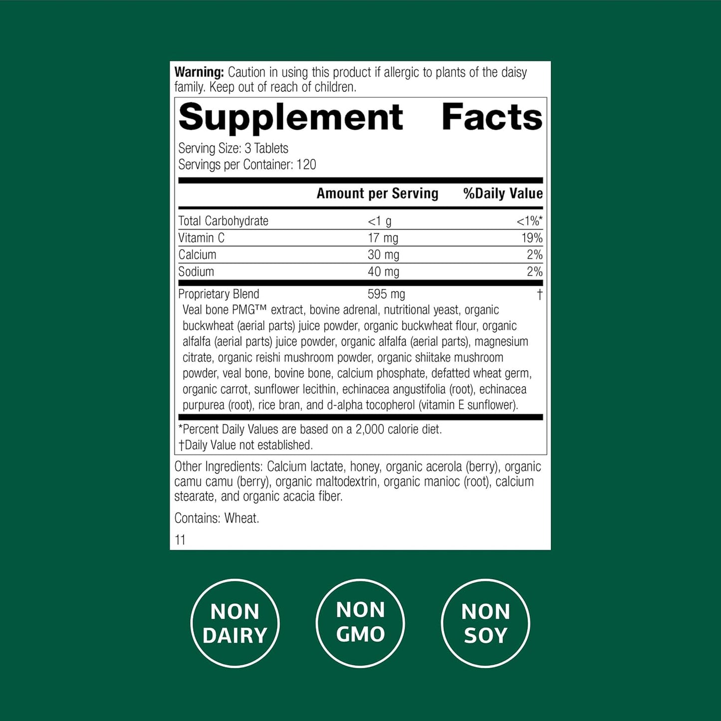 Standard Process Cataplex C - Supports Immune & Bone Health - Aids Healthy Skin & Connective Tissue - Includes Antioxidant Vitamin C - Non-Dairy & Non-Soy - 360 Tablets - görsel 2