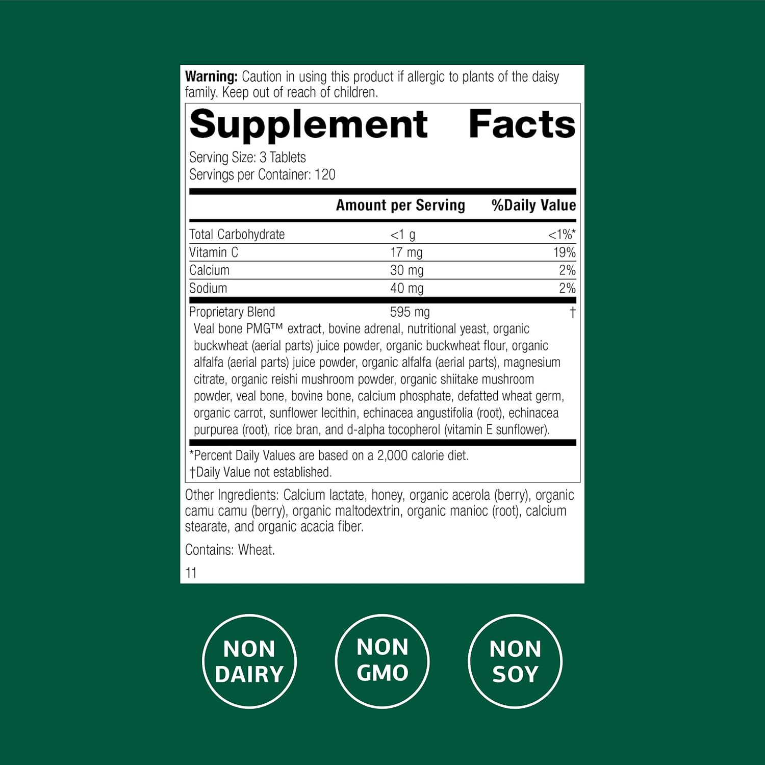 Standard Process Cataplex C - Supports Immune & Bone Health - Aids Healthy Skin & Connective Tissue - Includes Antioxidant Vitamin C - Non-Dairy & Non-Soy - 360 Tablets - görsel 2