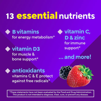 vitafusion Men's Multivitamin Gummies - Berry Flavoured - 120 Gummies (60-Day Supply)