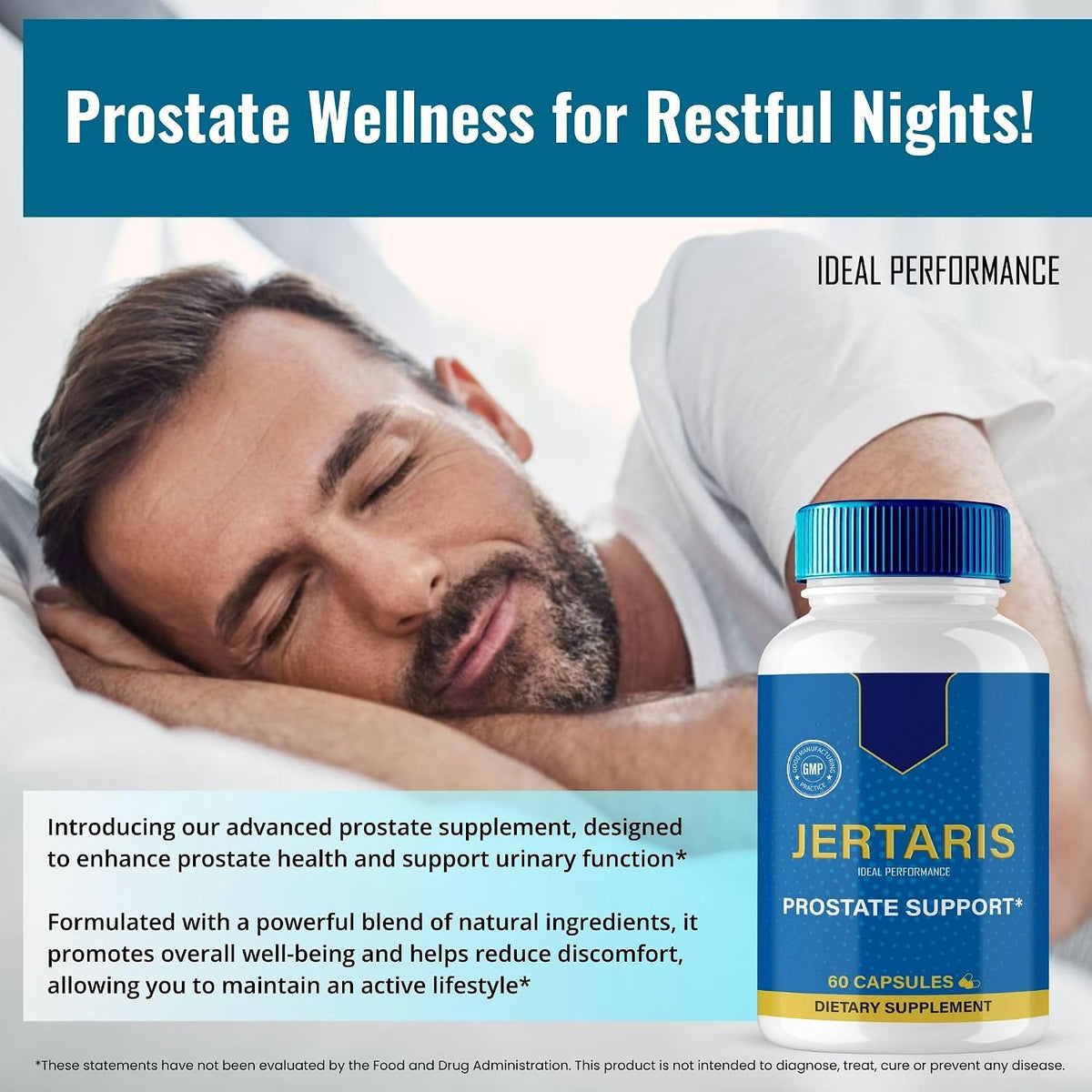 IDEAL PERFORMANCE Jertaris Capsules - Extra Strength Prostate Health Supplement, All Natural Formula (5 Pack) - görsel 4