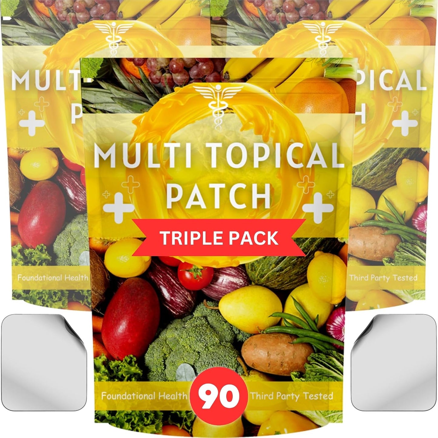 TAT2 Recovery Patches for Men & Women | 90 Pack Energy Support Fast Recovery | NAD+ - görsel 1