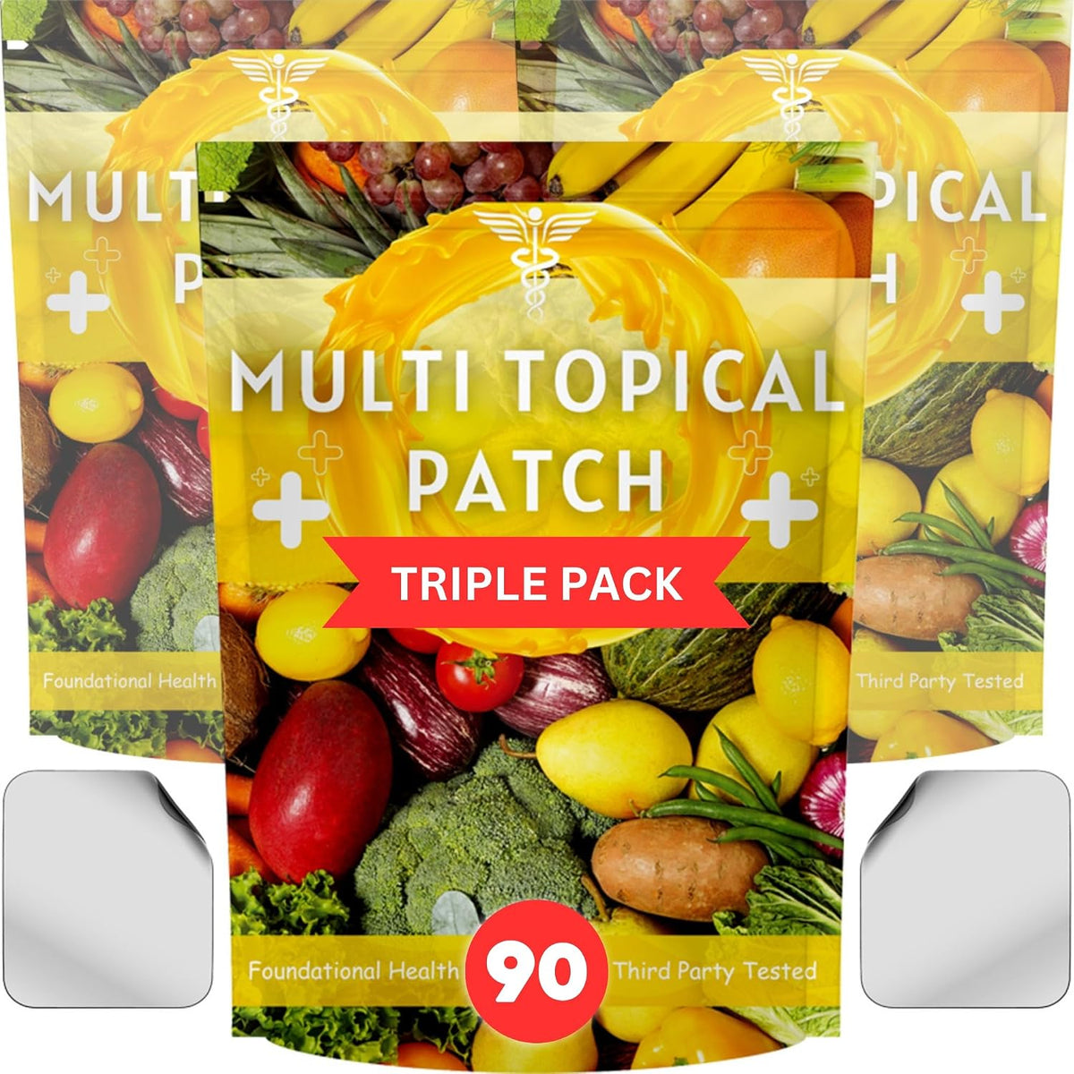 TAT2 Recovery Patches for Men & Women | 90 Pack Energy Support Fast Recovery | NAD+ - görsel 1