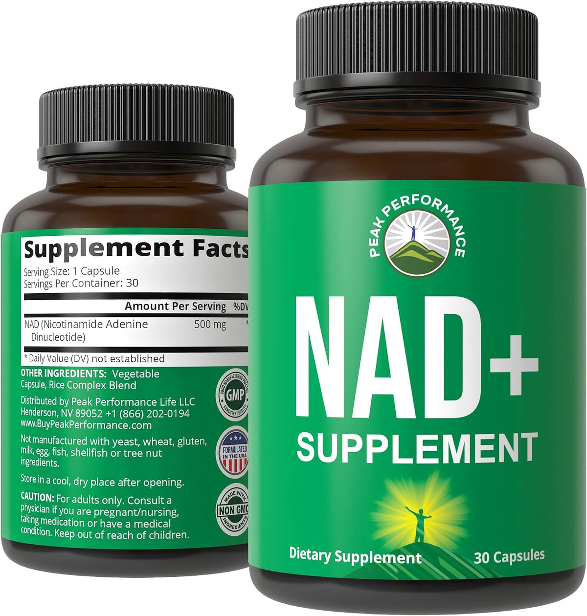 Peak Performance Ultra High Purity NAD Supplement Capsule - görsel 1