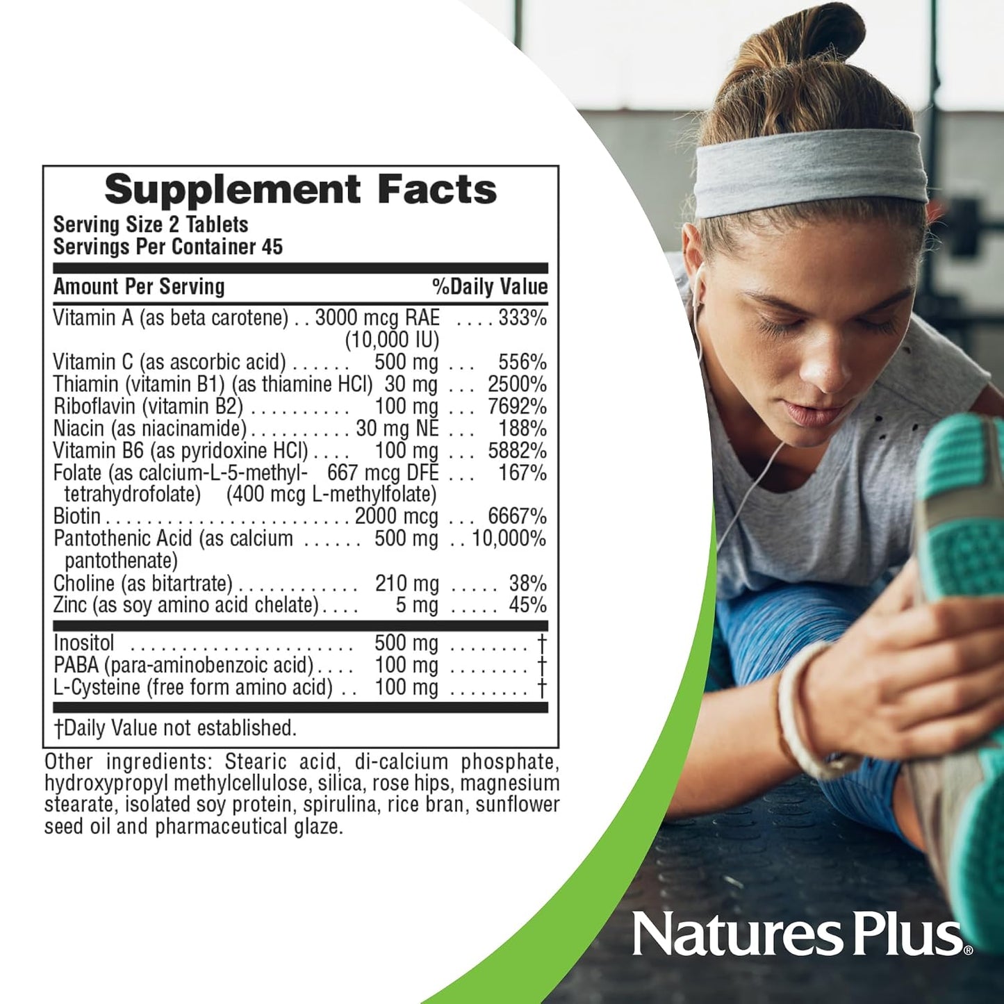 NaturesPlus Ultra Hair - 90 Sustained Release Tablets - Supports Healthy Hair Growth - görsel 4