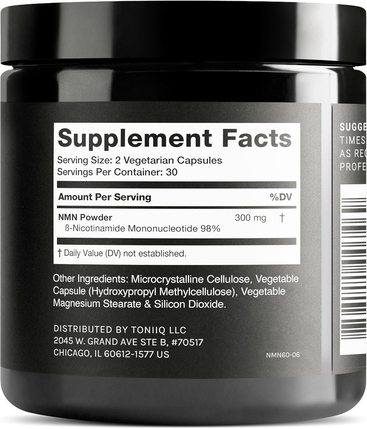 Toniiq Stabilised NMN Capsules - 300mg - 98% Highly Purified - for NAD+ - 60 Capsules - görsel 7