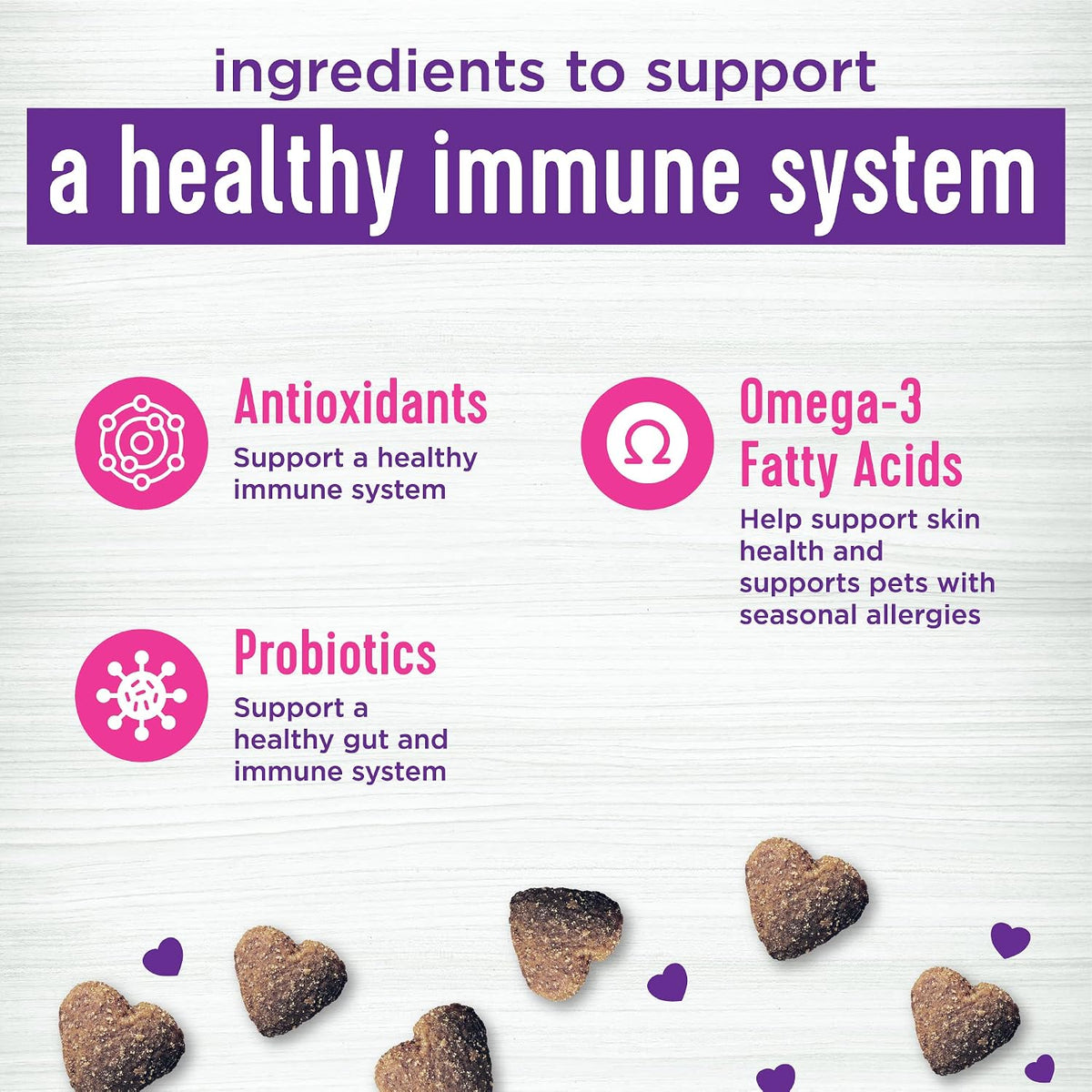 Wellness Salmon Flavoured Soft Chew Immune & Allergy Supplements for Dogs, 45 Chews - görsel 4