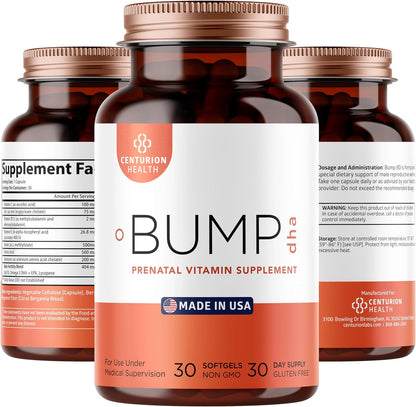 Centurion Health Premium Prenatal Vitamins - 30 Soft gel capsules