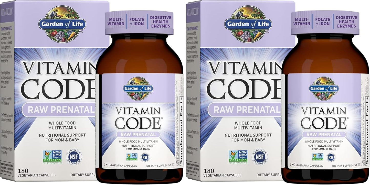 Garden of Life Vitamin Code Raw Prenatal Multivitamin, 60 Day Supply - görsel 9