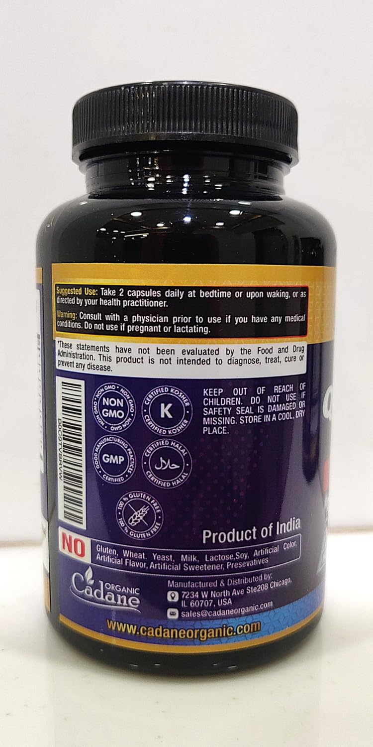 Organic Cadane Quercetin Supplements - 60 Superfood Capsules - görsel 4