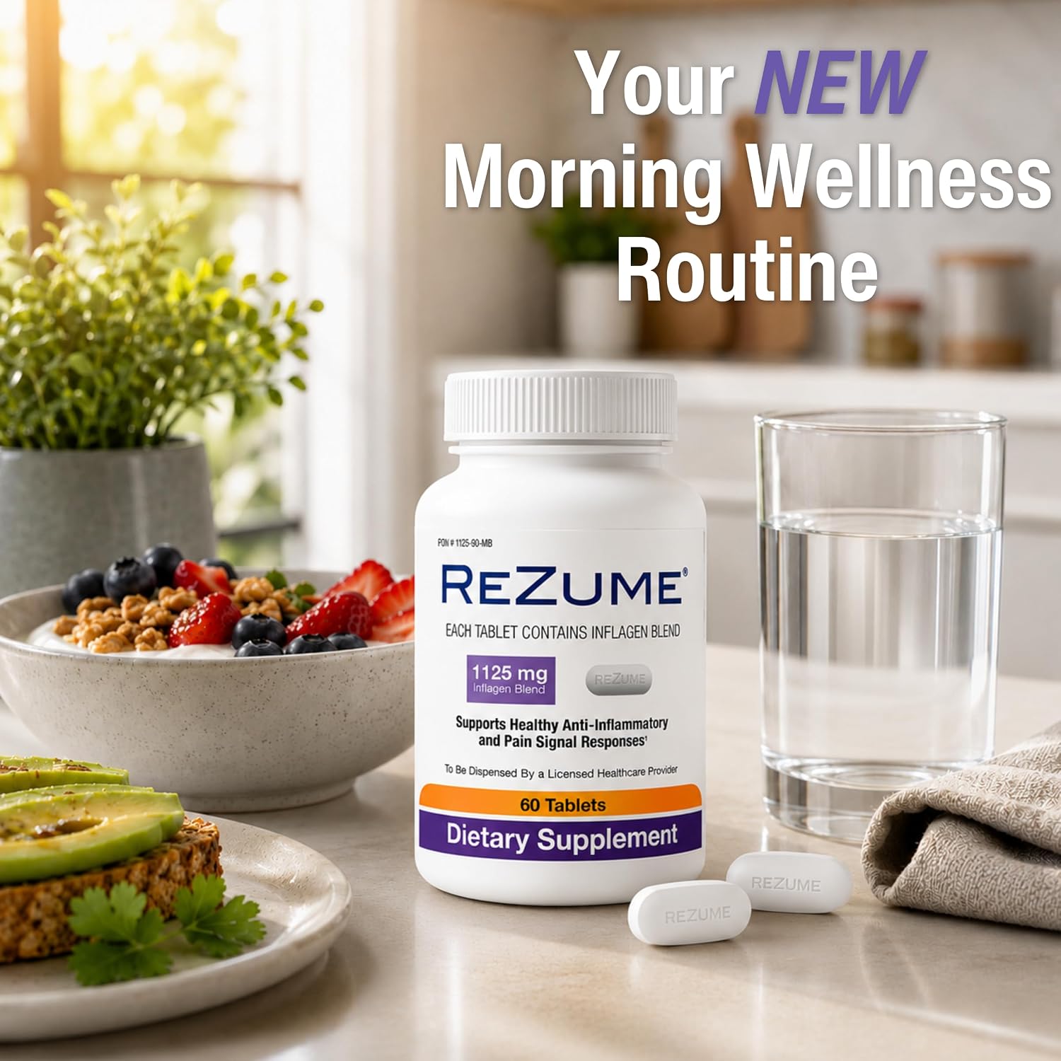 CryoDerm REZUME Tablets - Full Spectrum Inflagan Blend Formula (60 Tablets) - görsel 6