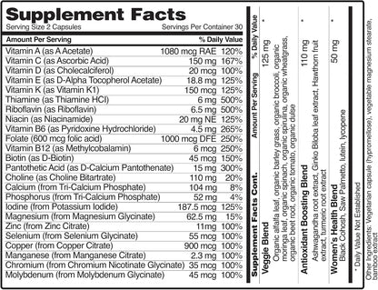 Snap Supplements Daily Multivitamin for Women, 60 Capsules