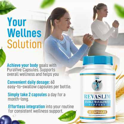 Revaslim Advanced Formula Capsules, All-Natural, 120 Capsules (2-Pack)