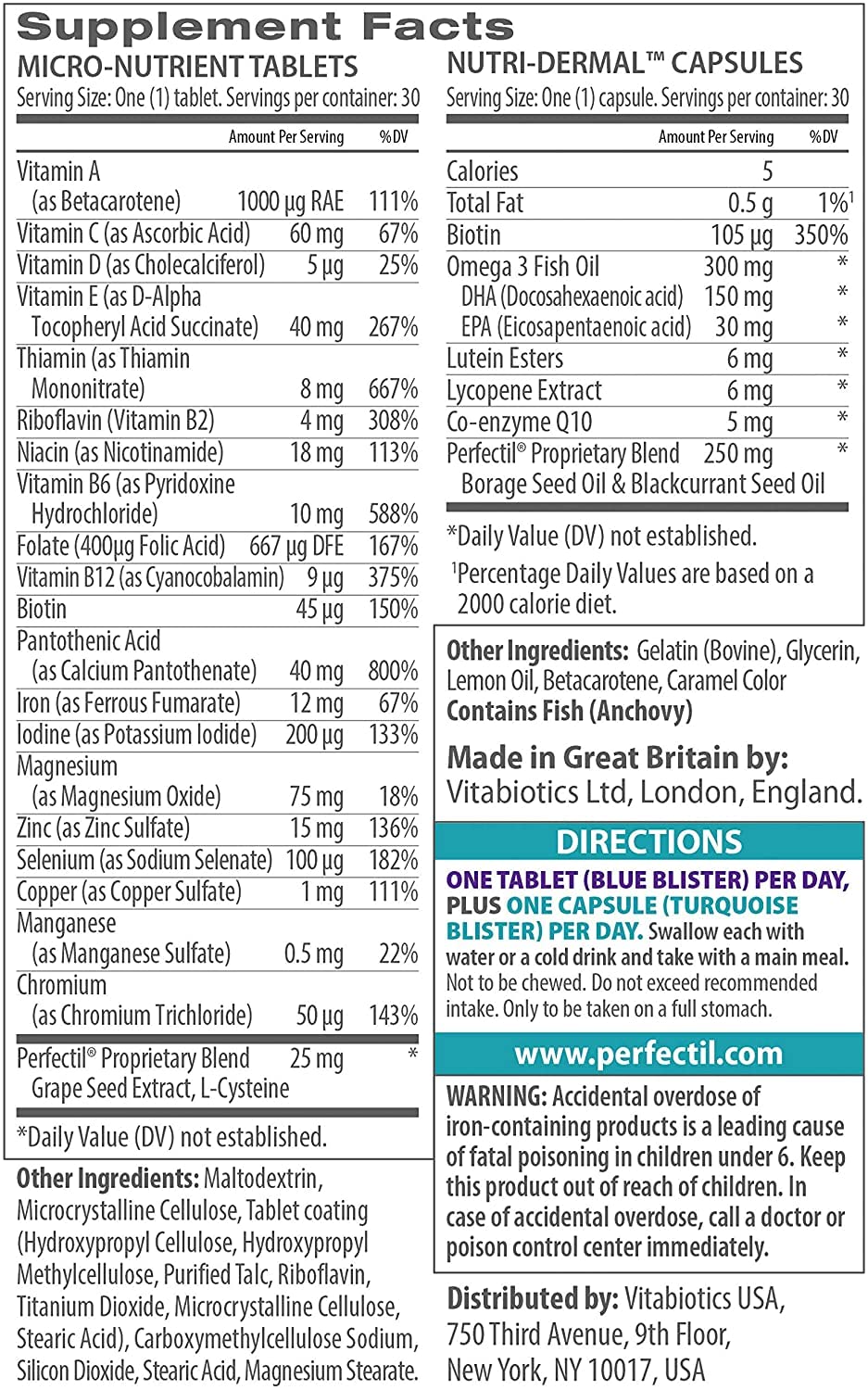 Perfectil Plus Skin Extra Support Tablets & Capsules (28 Pack) - görsel 3