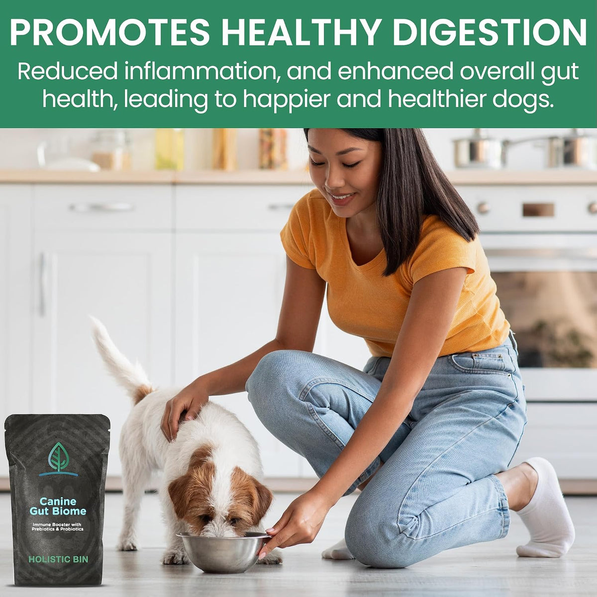 Holistic Bin Canine Gut Biome Blend - Plant-Based Dog Food Topper (50g) - görsel 6