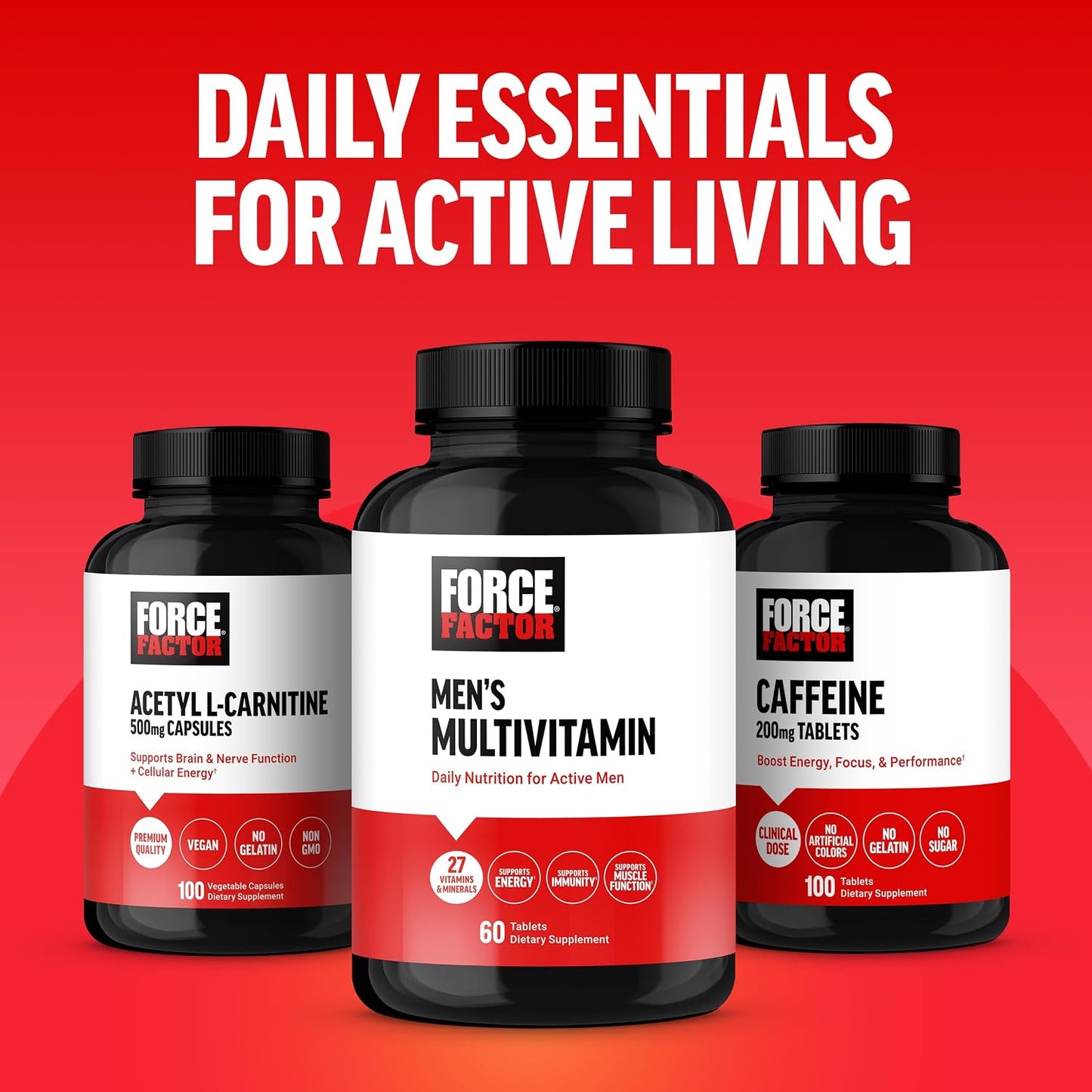 Force Factor Men’s Multivitamin - Multivitamin for Men Plus Amino Acids with 27 Vitamins and Minerals, Phytonutrients for Energy and Immunity, 60 Tablets - görsel 8