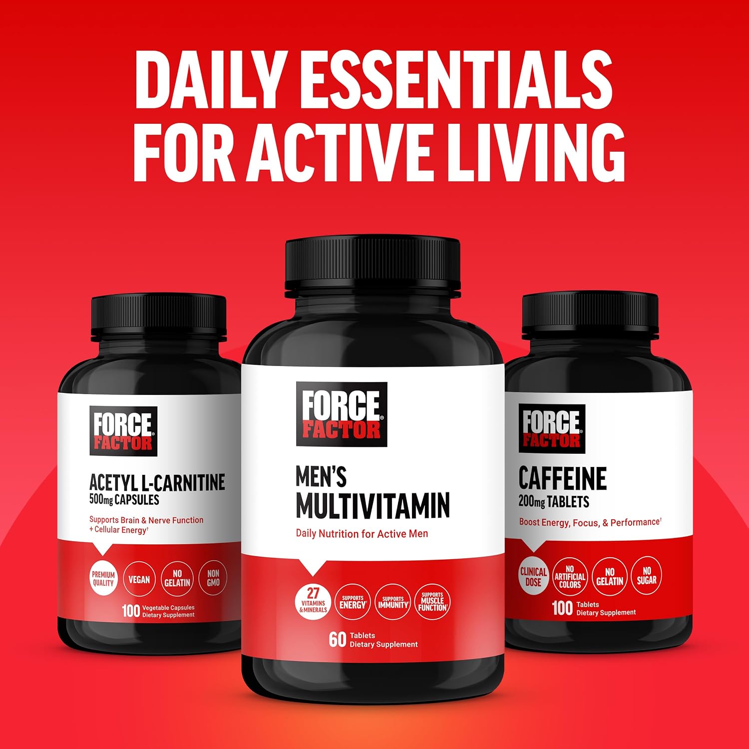 Force Factor Men’s Multivitamin - Multivitamin for Men Plus Amino Acids with 27 Vitamins and Minerals, Phytonutrients for Energy and Immunity, 60 Tablets - görsel 8
