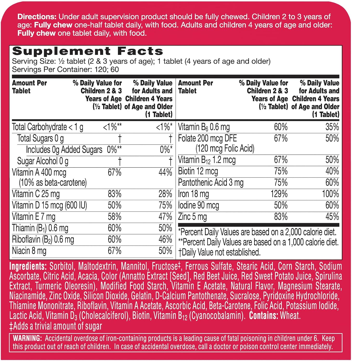 Flintstones Plus Iron Chewable Vitamins - 60ct - görsel 2